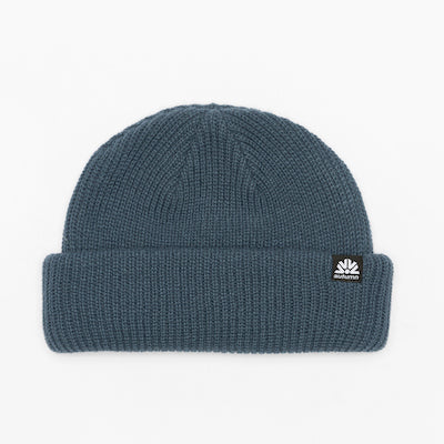 Autumn Double Roll  Beanie in Slate 2024 - M I L O S P O R T