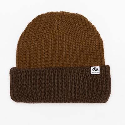 Autumn Dual Tone Beanie in Choc Brown 2024 - M I L O S P O R T