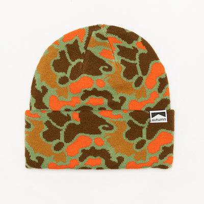 Autumn Duck Camo Beanie in Moss 2024 - M I L O S P O R T