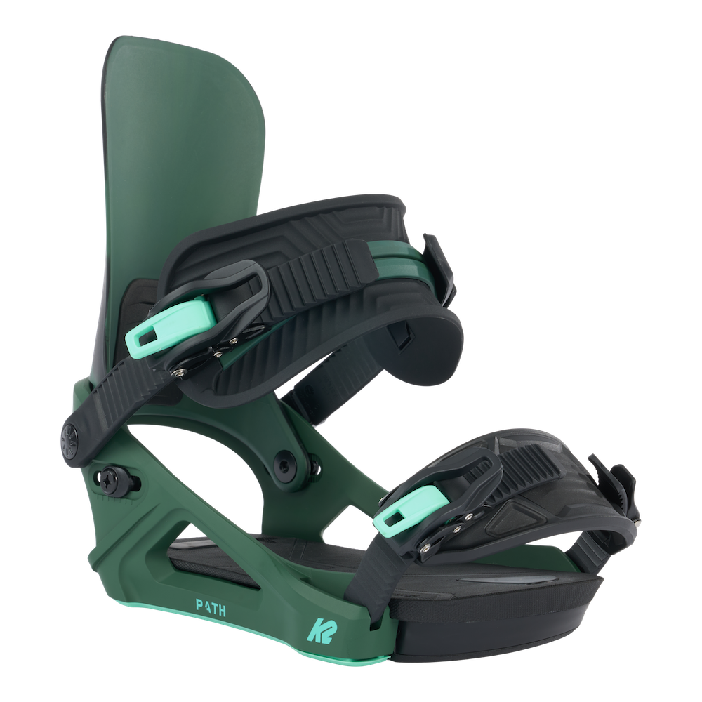 K2 Path Womens Snowboard Bindings in Deep Green 2024 - M I L O S P O R T