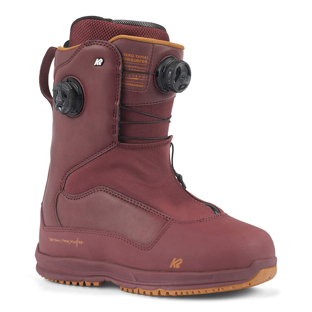 K2 Taro Tamai Snowsurfer  Snowboard Boots in Dark Red 2024 - M I L O S P O R T