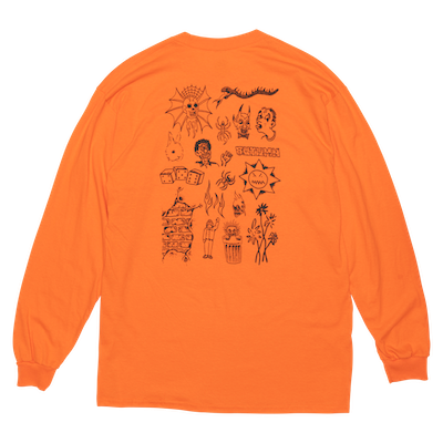 Autumn Flash Long Sleeve T Shirt in Orange 2024 - M I L O S P O R T