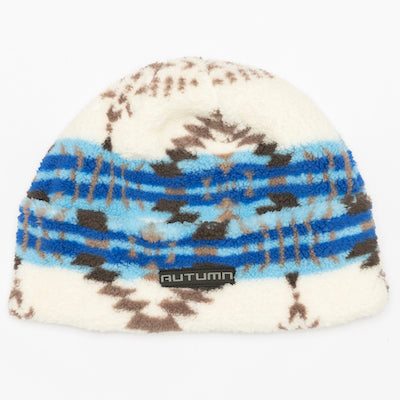 Autumn Fleece Cuff  Beanie in White 2024 - M I L O S P O R T