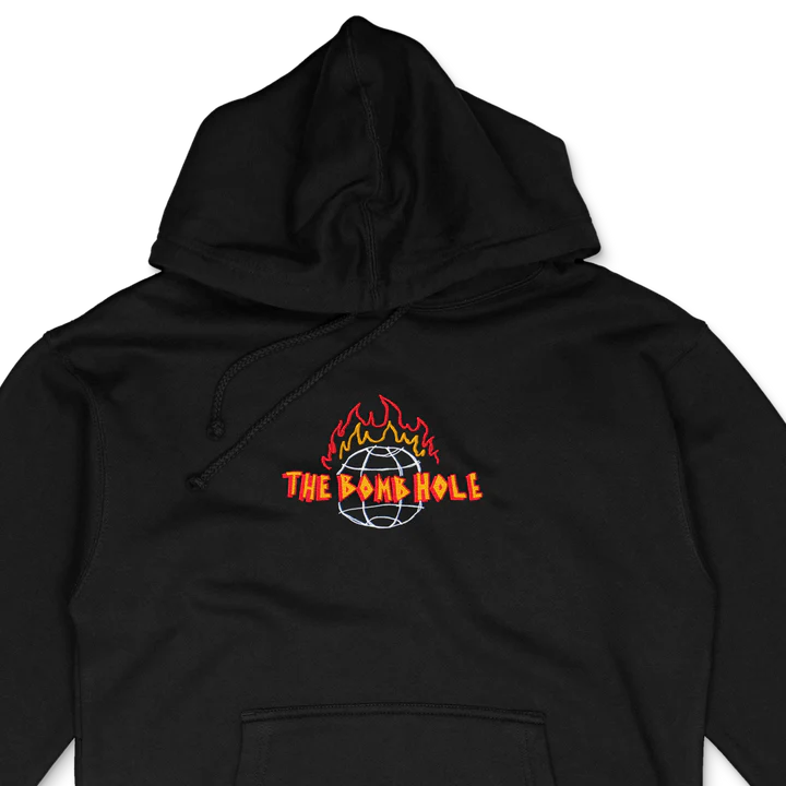 The Bomb Hole Fuego Hoodie in Black