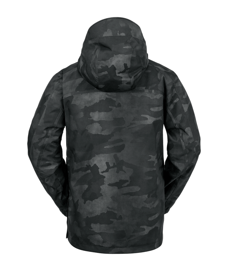 Volcom Brighton Pullover Snow Jacket in Black Camo 2024 - M I L O S P O R T