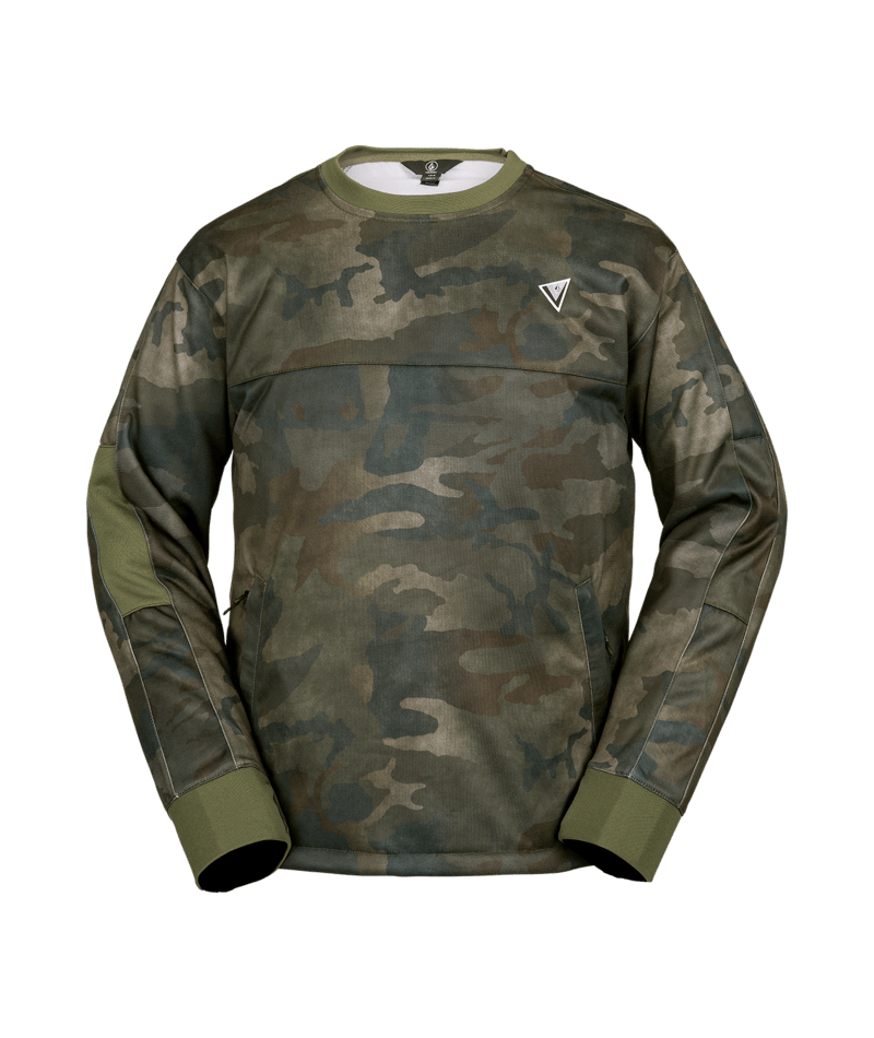 Volcom Hydro Riding Crew Sweatshirt in Cloudwash Camo 2024 - M I L O S P O R T