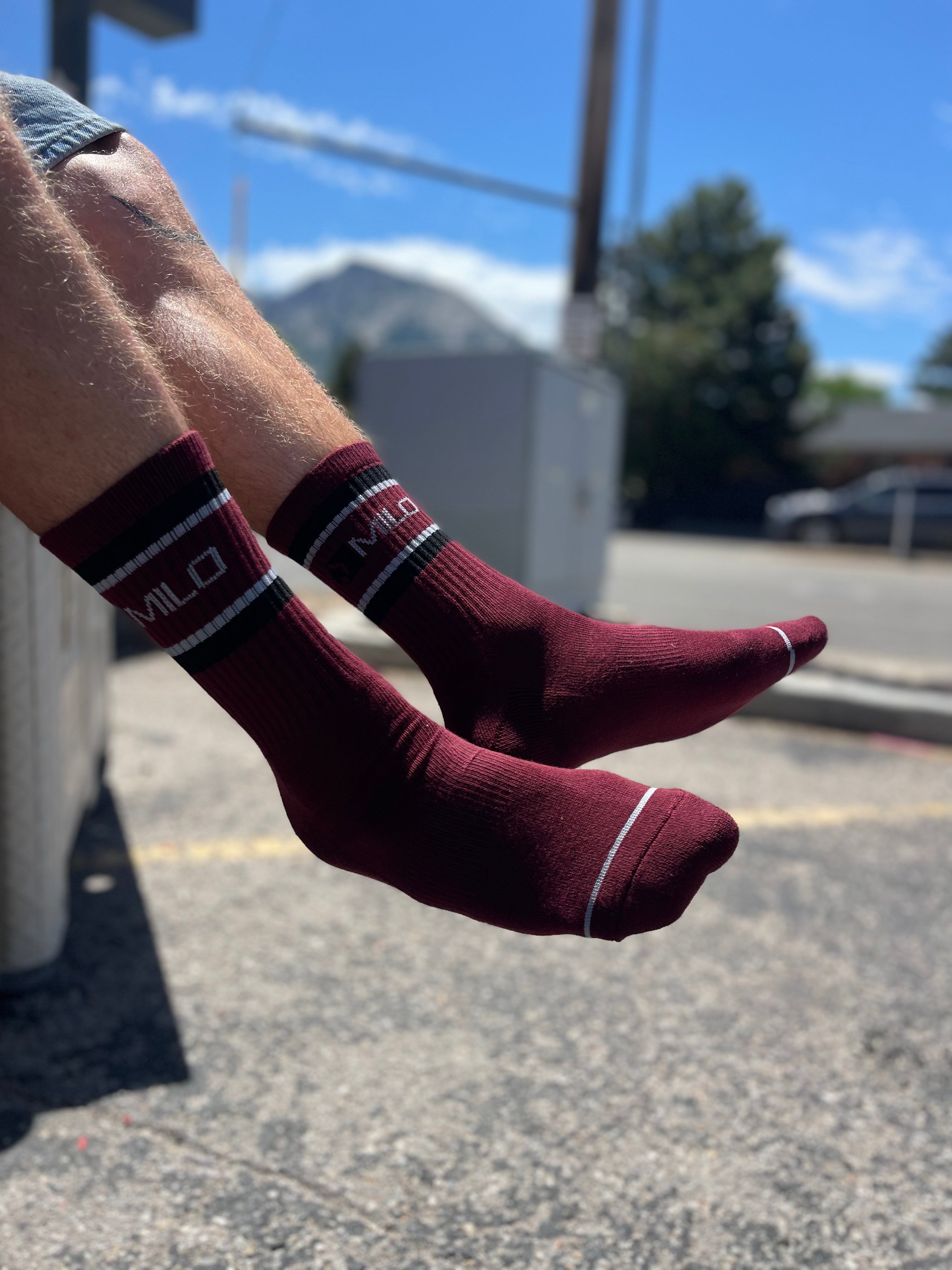 Milosport Flag Logo Authentic Socks - M I L O S P O R T