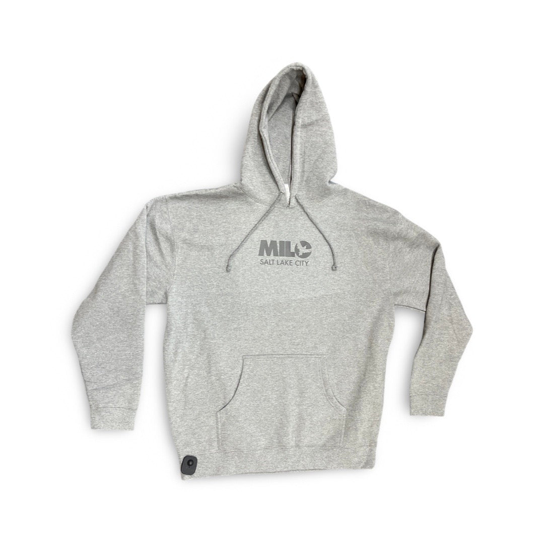 Milosport Club Hooded Sweatshirt in Grey and Black