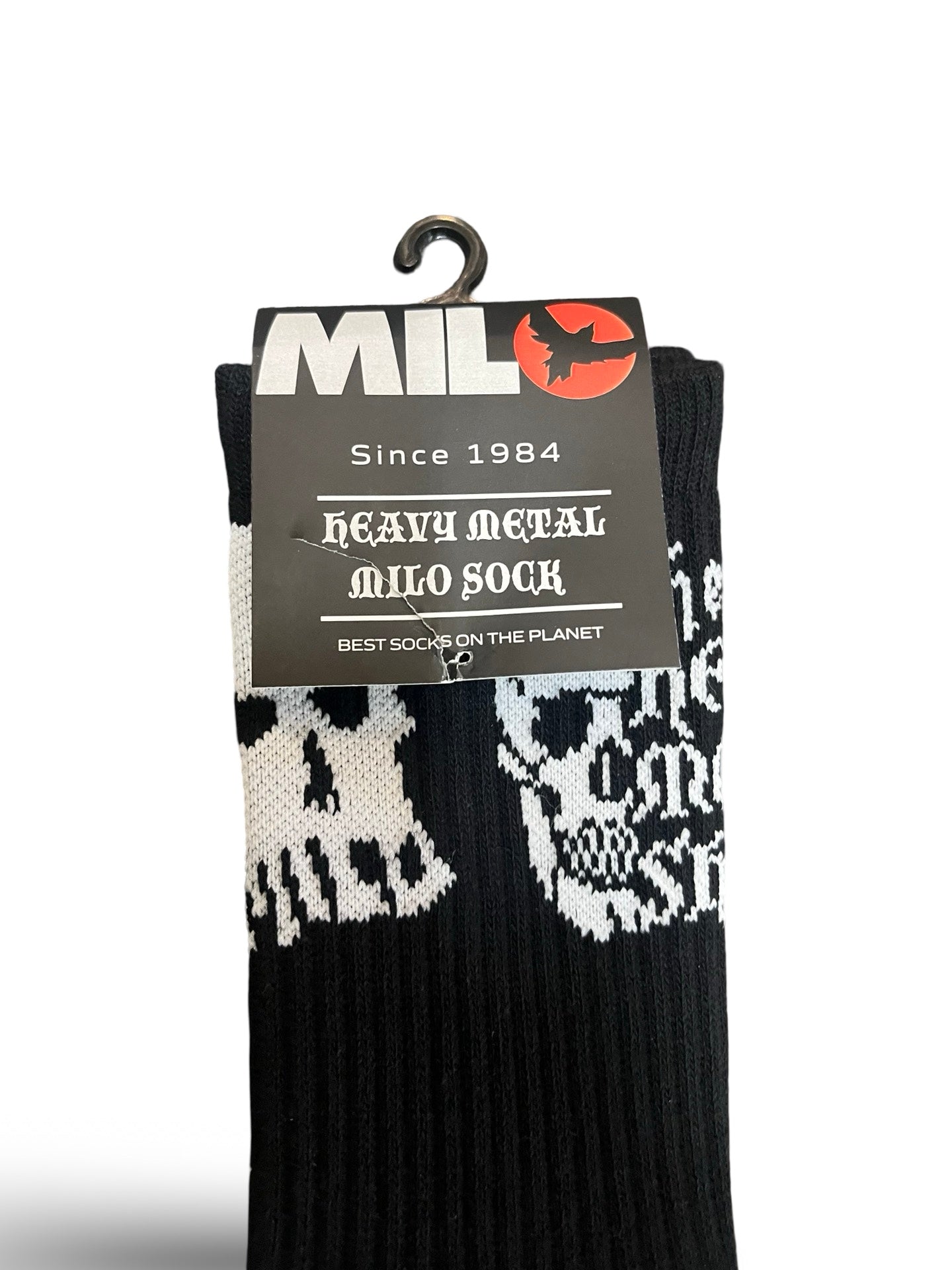 Milosport x Heavy Metal Shop Sock in Metal Black