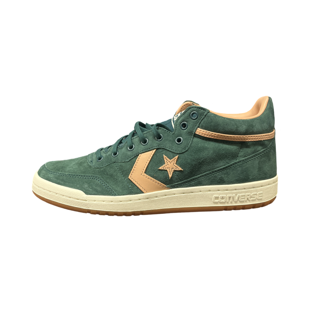 Converse Fastbreak Pro Mid Shoe in Rubber Plant and Vachetta Beige