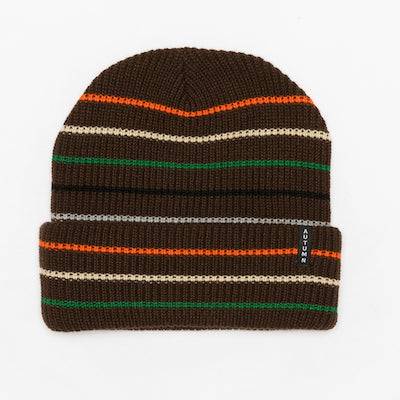 Autumn Multi Stripe Beanie in Brown 2024 - M I L O S P O R T