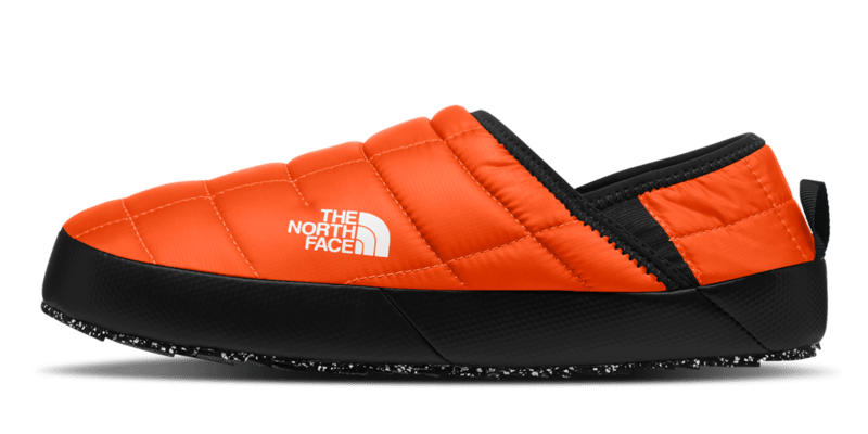 North Face Mens ThermoBall Traction Mule V Slippers in Orange and White - M I L O S P O R T