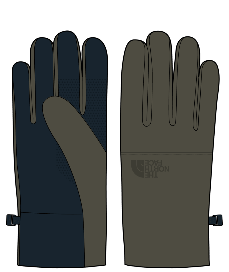 North Face Etip Recycled Glove in New Taupe Green - M I L O S P O R T