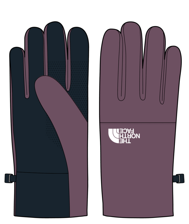 North Face Womens Etip Recycled Glove in Midnight Mauve - M I L O S P O R T