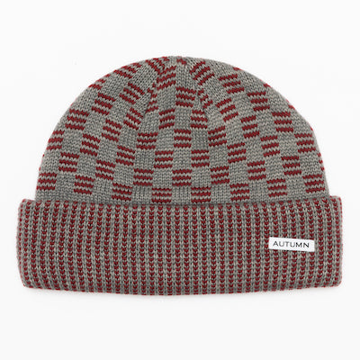 Autumn Squared Beanie in Grey 2024 - M I L O S P O R T