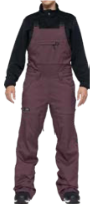 L1 Loretta Womens Snow Bib in Huckleberry 2024 - M I L O S P O R T