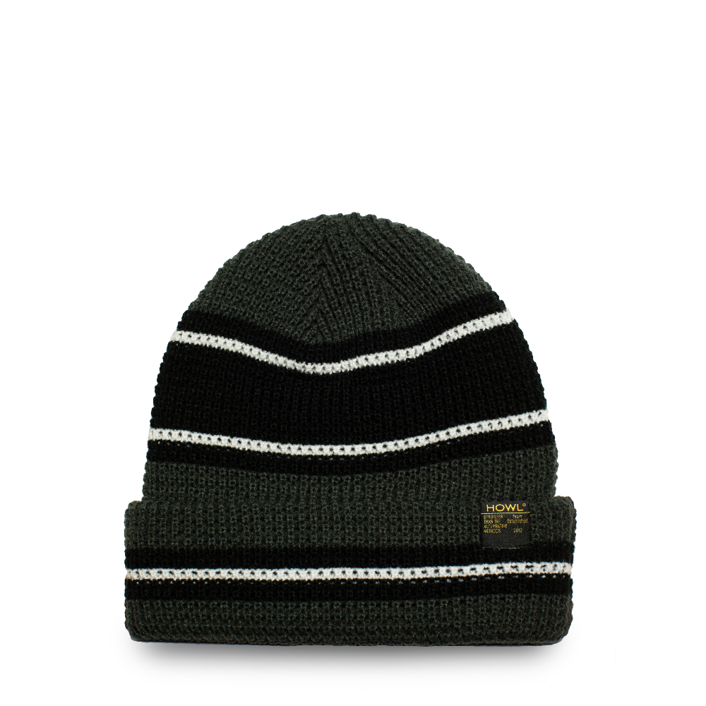 Howl Stripe Beanie In Black 2024 M I L O S P O R T   StripeBeanie Black WB 