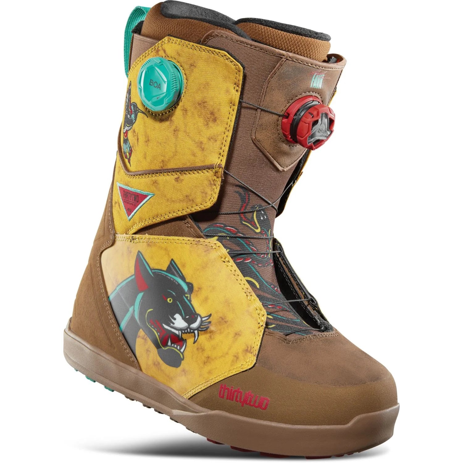 Thirty Two (32) Lashed Fava Snowboard Boot in Tobacco 2025