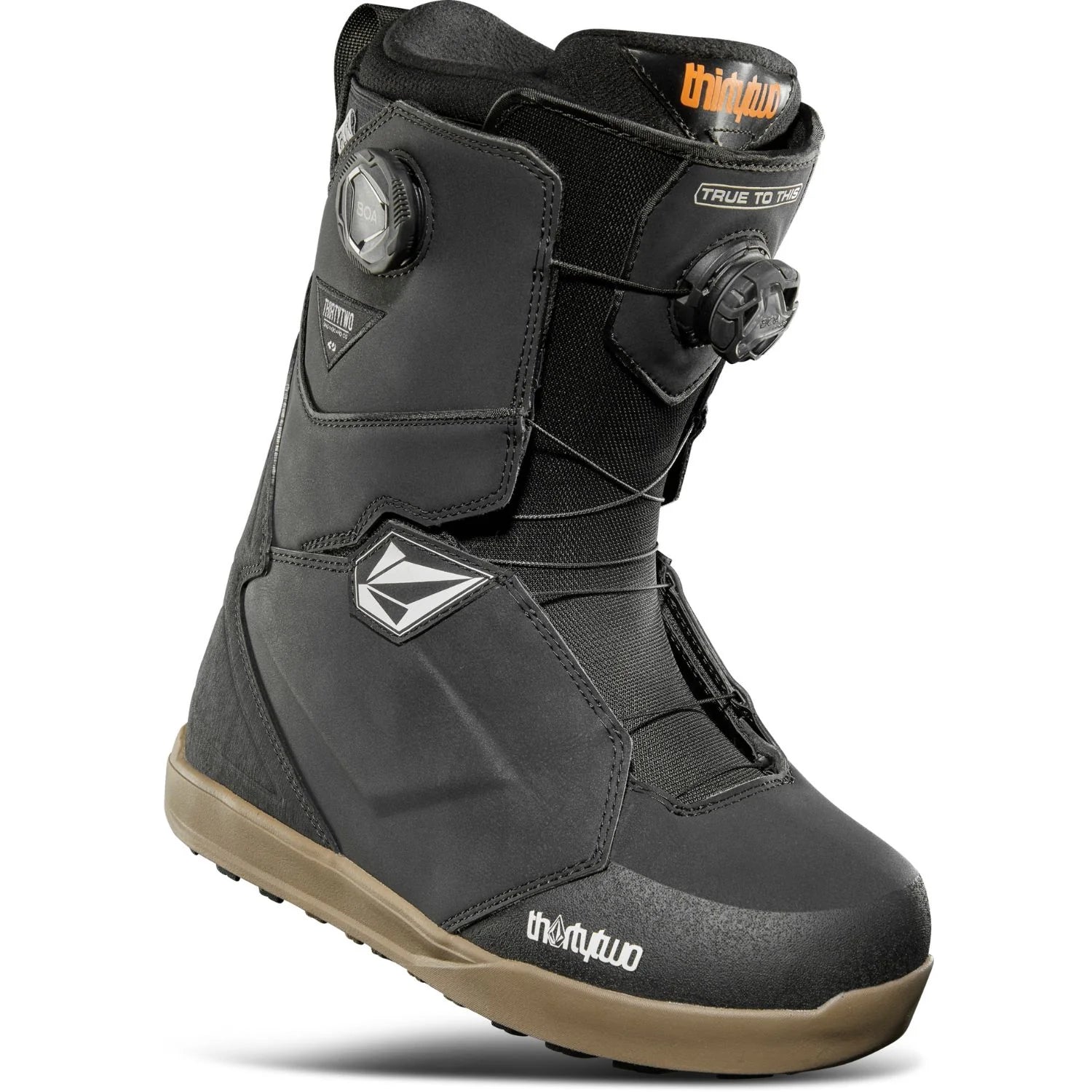 Thirty Two (32) Womens Lashed x Volcom Snowboard Boot in Black Grey Gum 2025