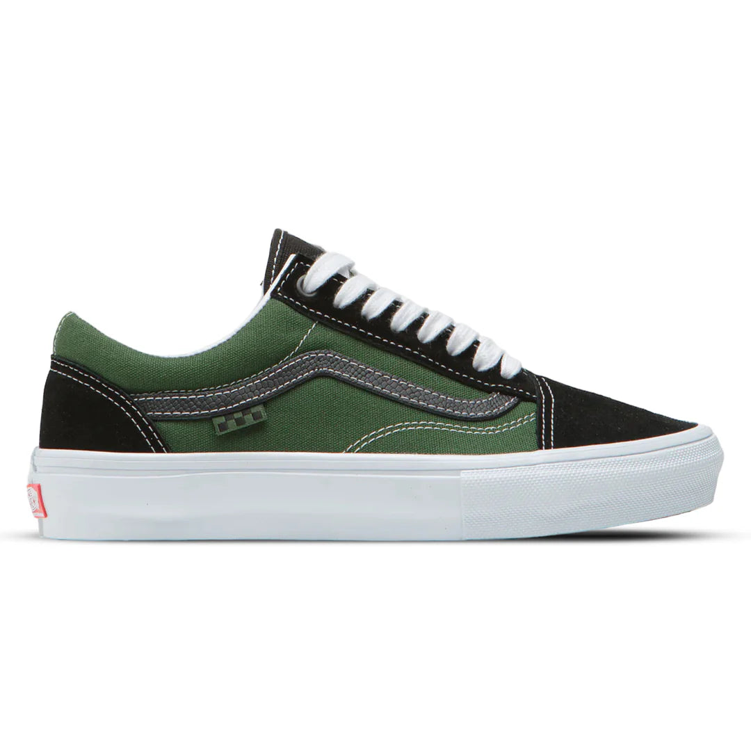 Vans Skate Old Skool Shoe in Black and Greenery - M I L O S P O R T