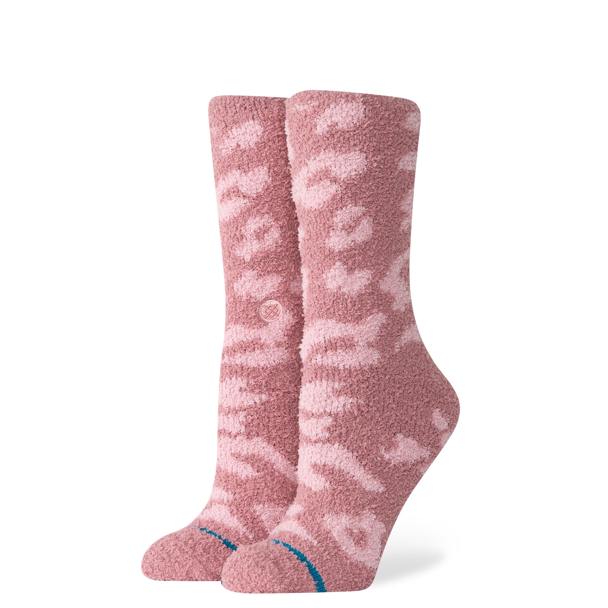 Stance Purrfect Crew Socks in Dusty Rose