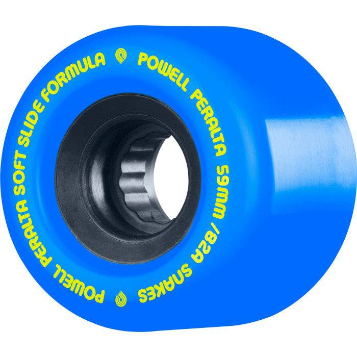 Powell Peralta Soft Slides Skateboard Wheels 82a in Blue - M I L O S P O R T