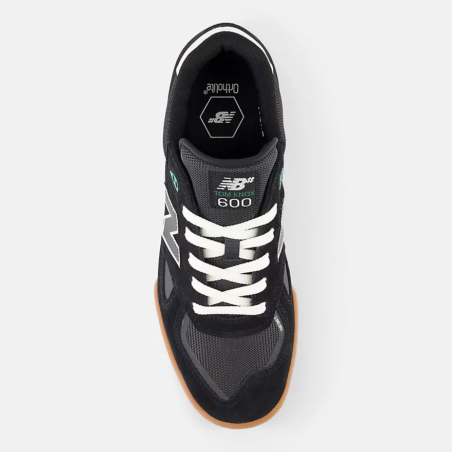 New Balance Numeric Tom Knox 600 Signature Shoe in Black and Gum