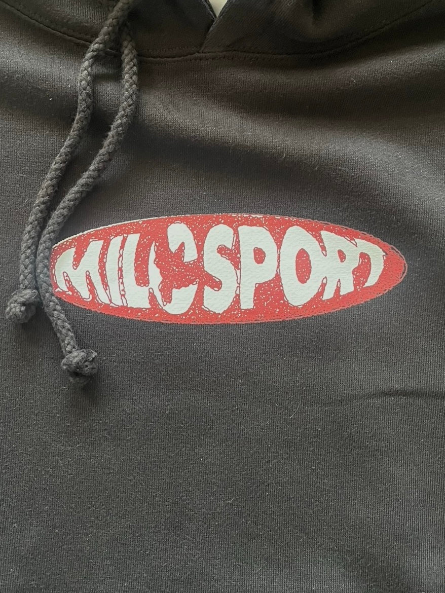 Milosport Wagon Wheel Hooded Sweatshirt in Black