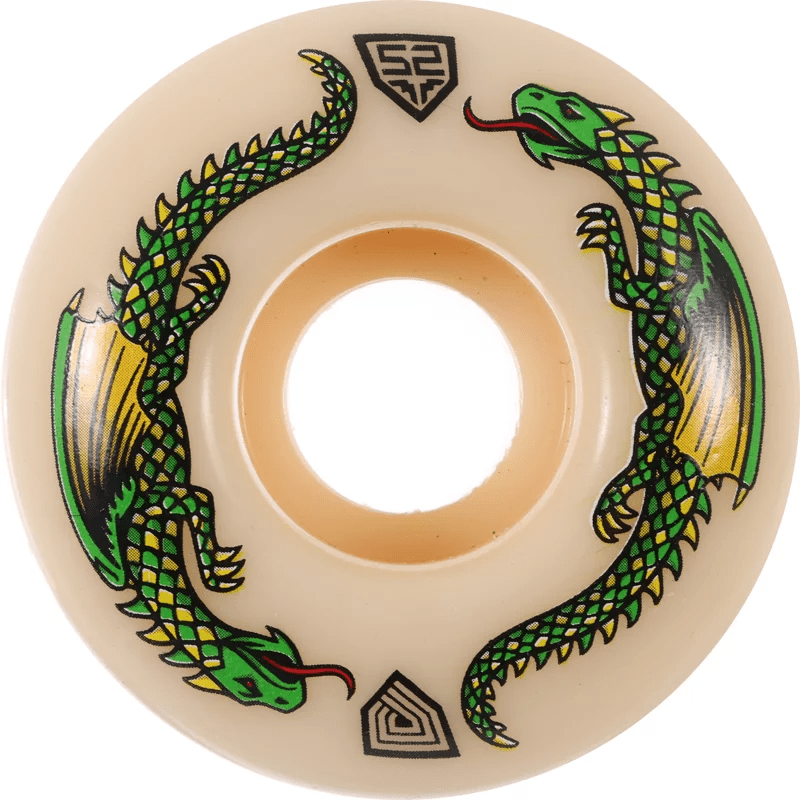 Powell Peralta Dragon Formula 55mm 93A Off White 4pk Skate Wheel - M I L O S P O R T