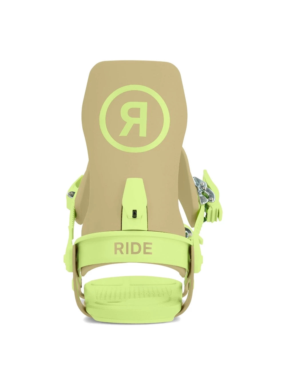 Ride A-6 Snowboard Binding in Olive and Lime 2024 - M I L O S P O R T