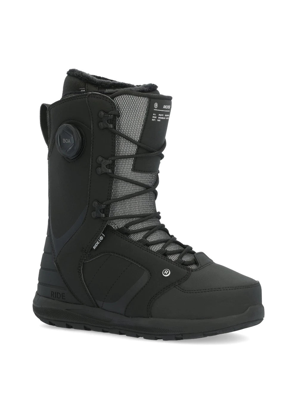 Ride Anchor Snowboard Boot in Black 2024 - M I L O S P O R T