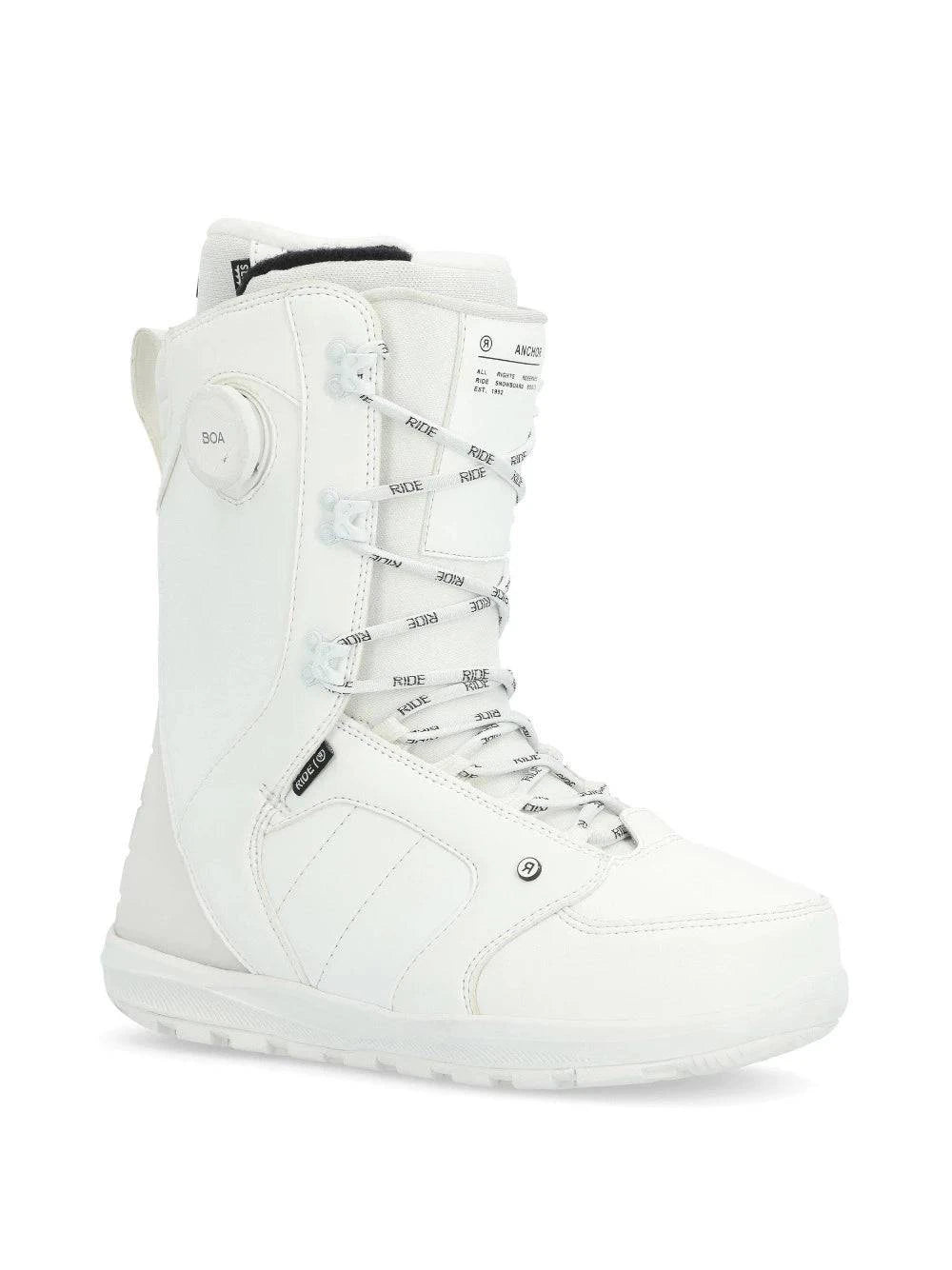 Ride Anchor Snowboard Boot in White 2024 - M I L O S P O R T