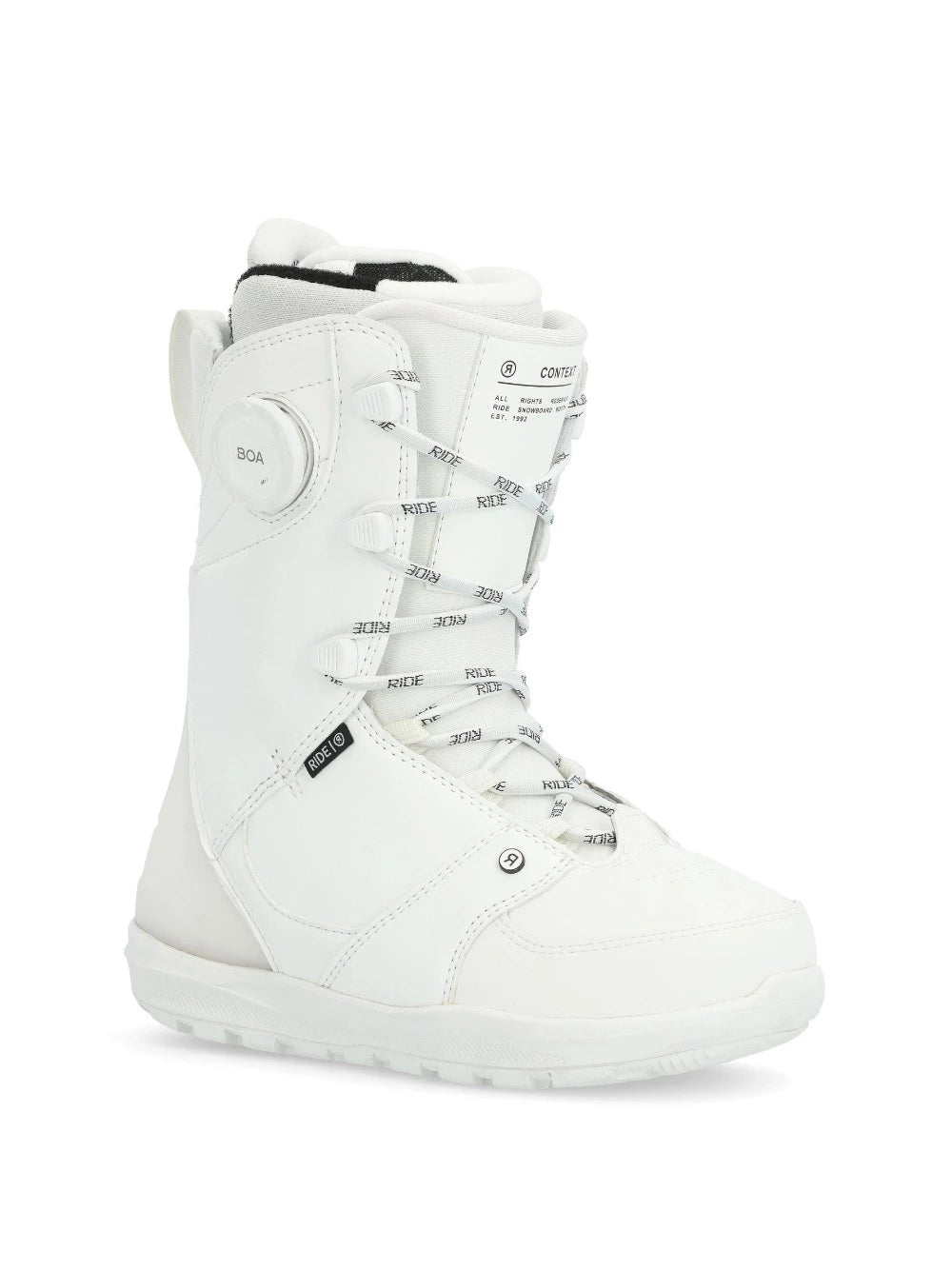 Ride Context Womens Snowboard Boot in White 2024 - M I L O S P O R T