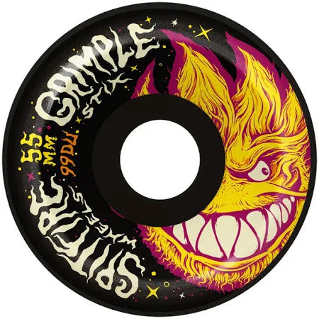 Spitfire Formula Four Grimplehead Skate Wheel in Black