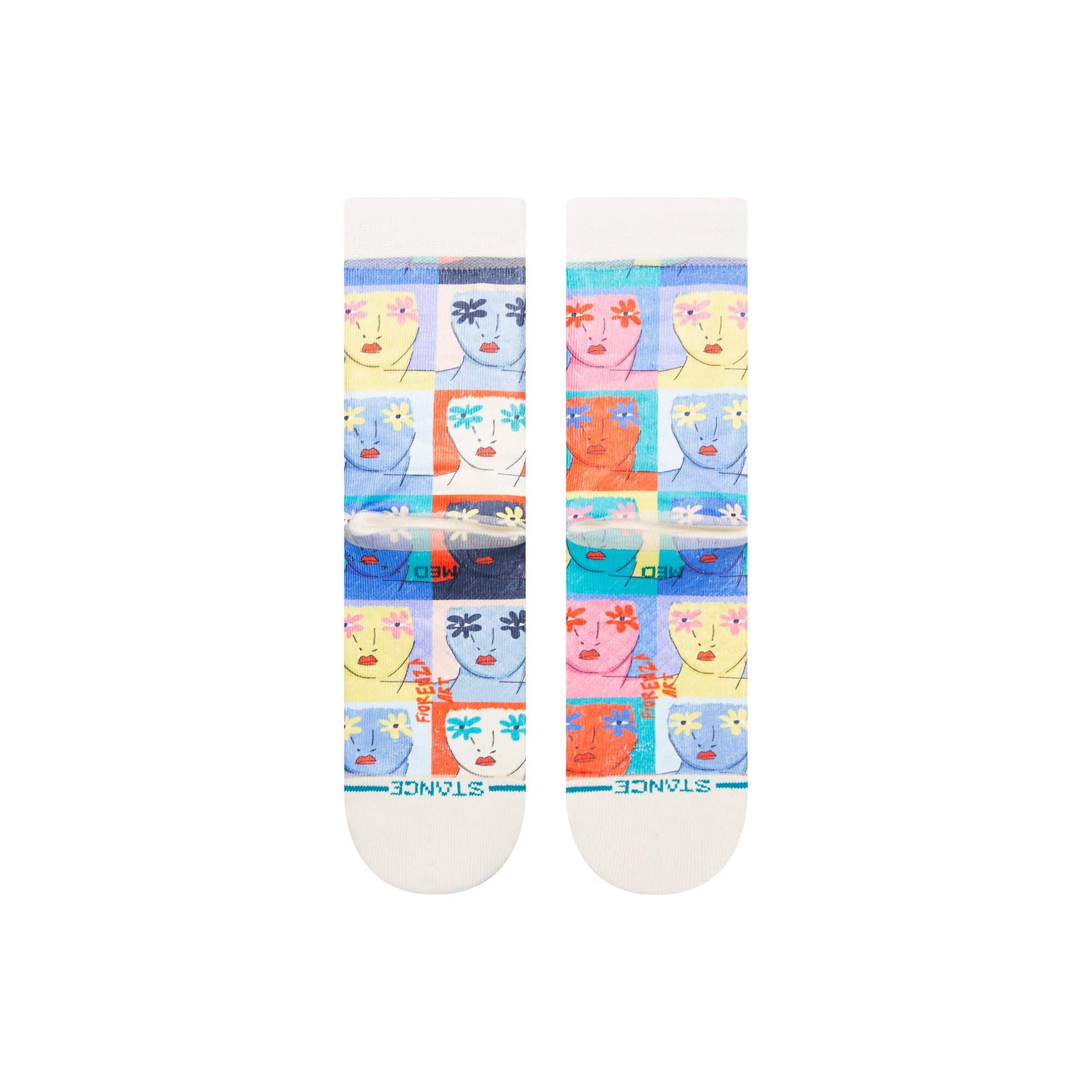 Stance Flower Faces Sock in OFW - M I L O S P O R T