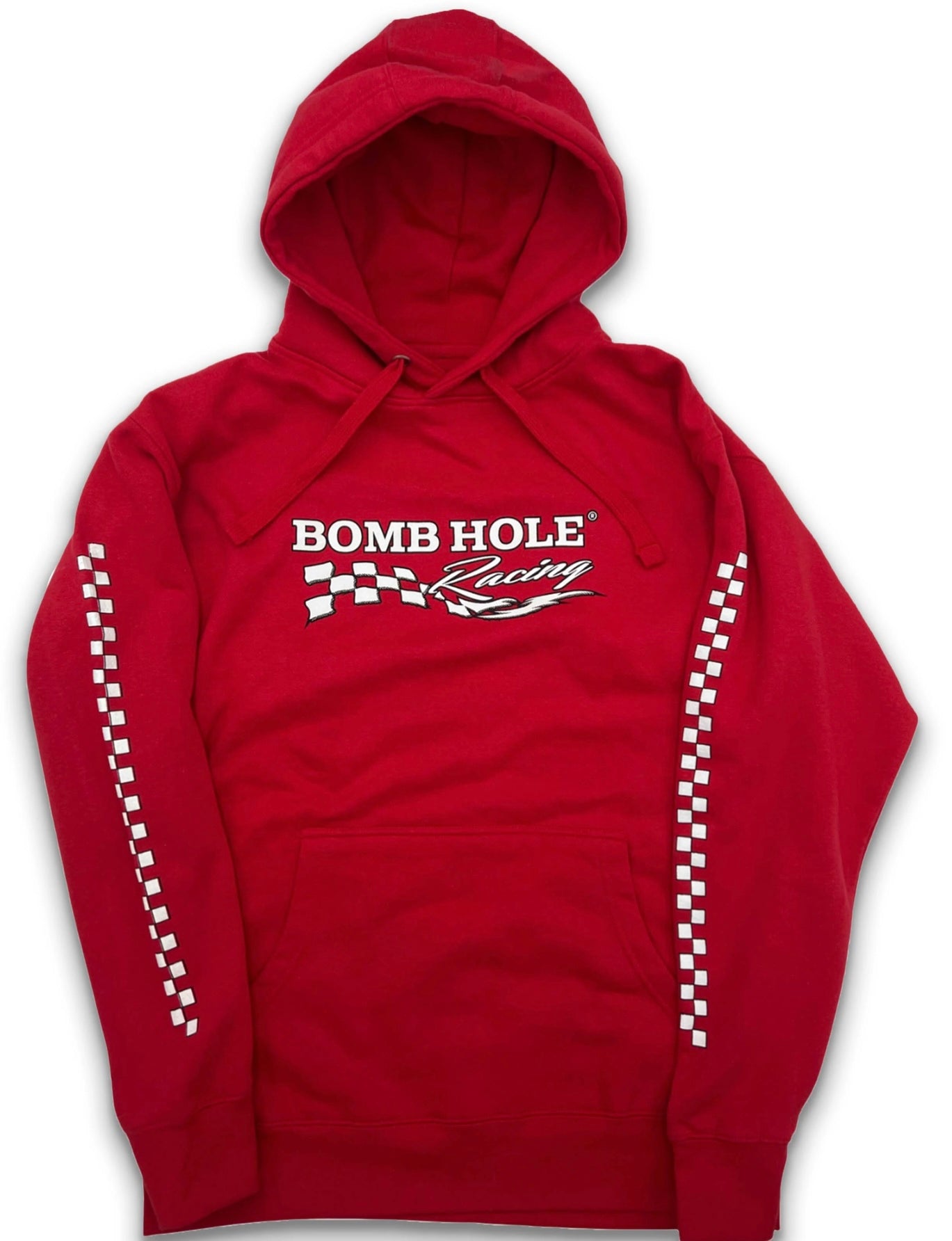 The Bomb Hole Racing Hoodie in Red - M I L O S P O R T