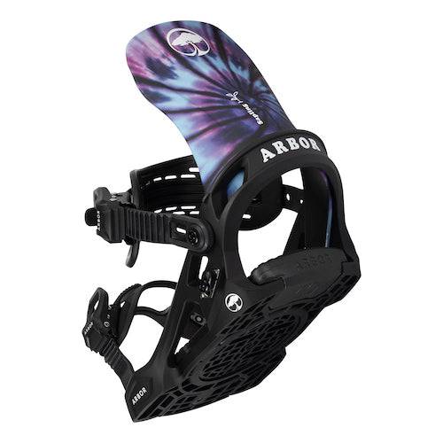 Arbor Sapling Kids Snowboard Binding in Tie Dye 2024 - M I L O S P O R T