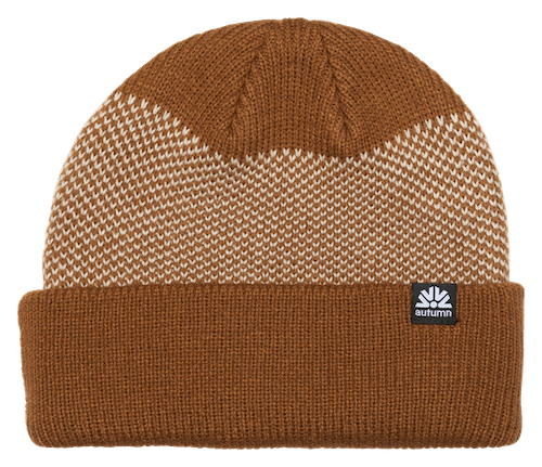 Autumn Birdseye Beanie In Work Brown - M I L O S P O R T