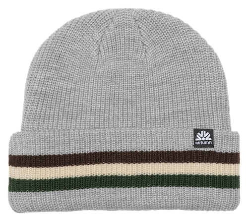 Autumn Cuff Beanie In Light Grey - M I L O S P O R T