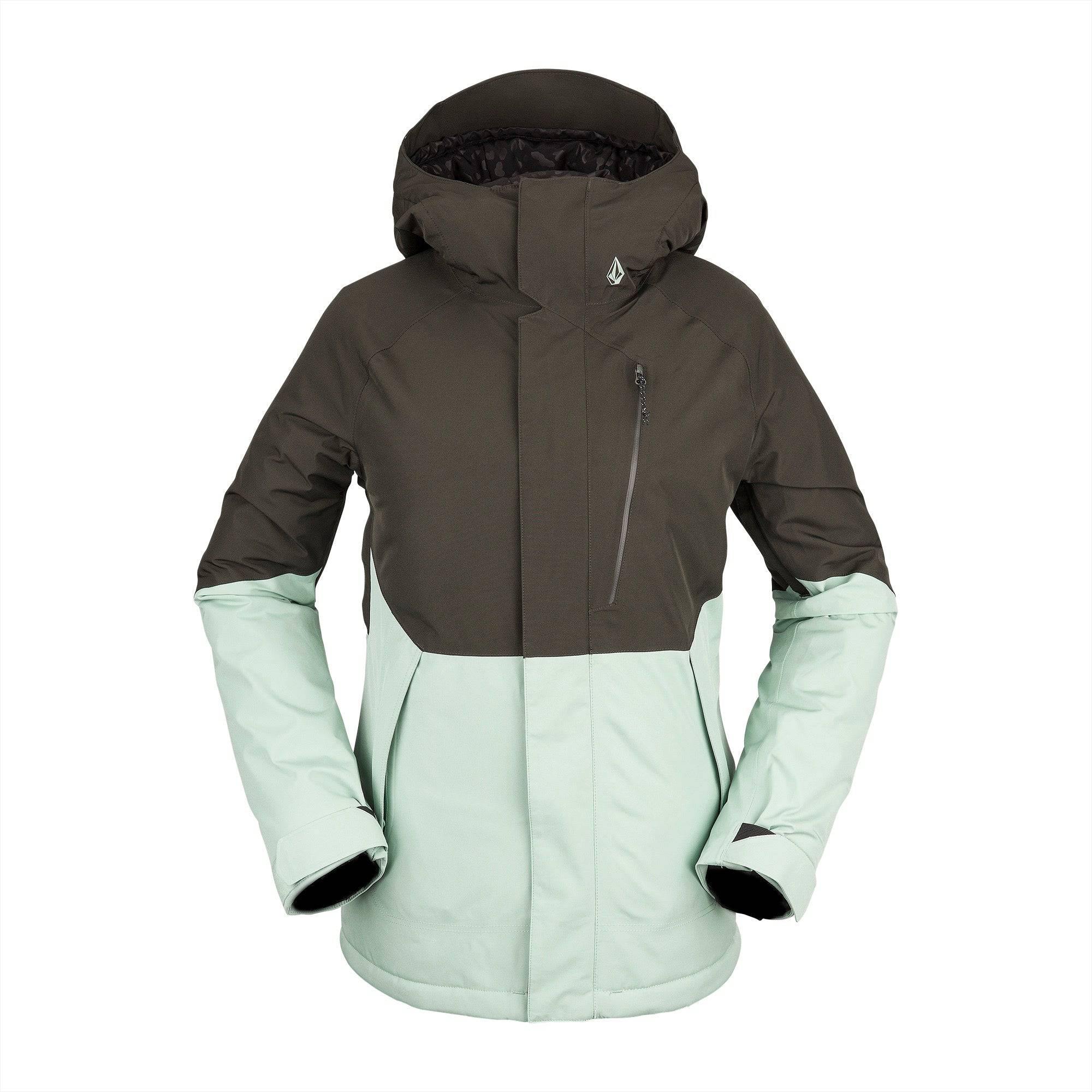 Oval Dot Santa Cruz Womens Hooded Jacket Storm Cloud Grey