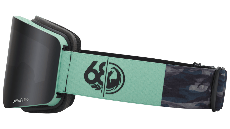 The Dragon R1 OTG Snow Goggle in the 686 Colab Frames with a