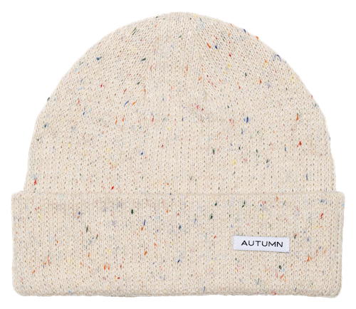 Autumn Speckled Beanie In Natural - M I L O S P O R T