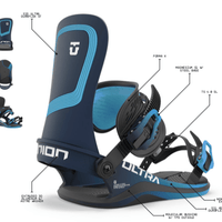 Union Ultra Mens Snowboard Binding in Ultra Red 2023