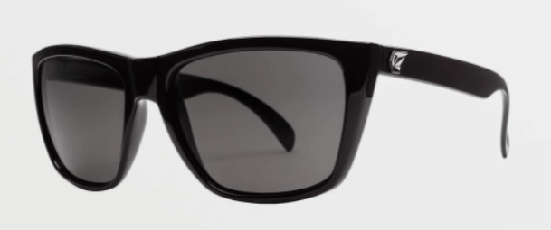 Volcom Plasm Sunglass in Gloss Black with a Gray lens - M I L O S P O R T