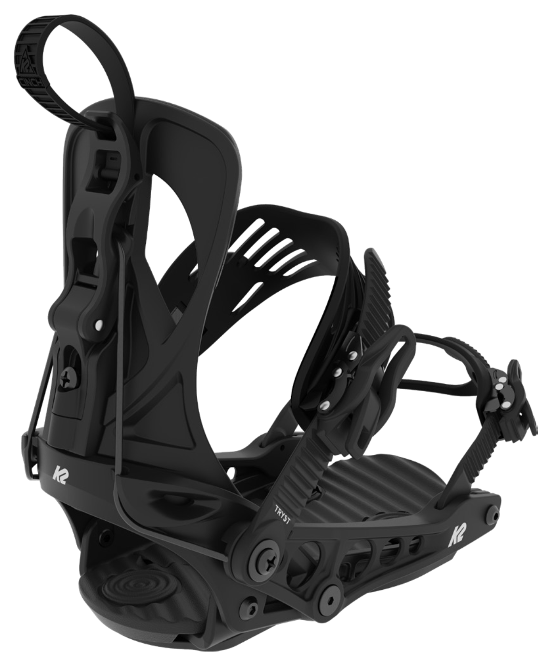 K2 Cinch Tryst Snowboard Bindings in Black 2024 - M I L O S P O R T