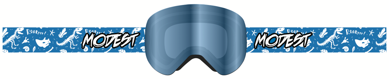 Modest Cub Snow Goggle in Dino Blue - M I L O S P O R T