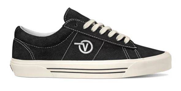 Vans Saddle Sid Pro Skate Shoe in Black and White